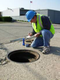 inspection at manhole